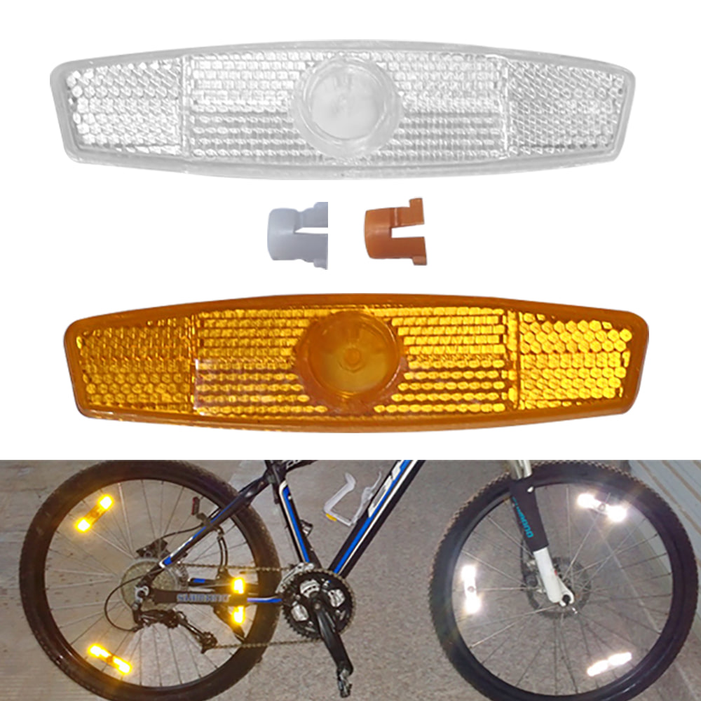 (자전거 바퀴 반사판 C타입 1p) 휠 라이트 반사경 안전 반사 조명 스티커 자전거 안전등